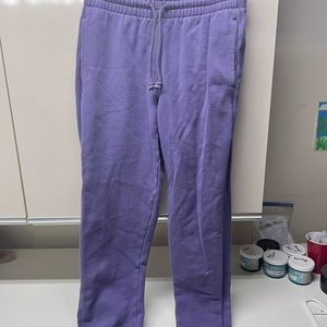 TNA purple sweatpants